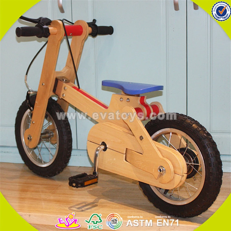 Wholesale top sale wooden bike toy for kids new fashion wooden bike toy great useful wooden bike toy W16C115