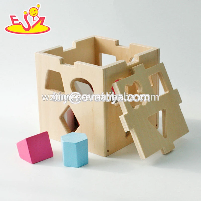 wholesale preschool children wooden puzzle box for sale W12D035