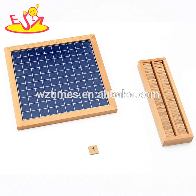 Wholesale early learning wooden preschool 1-100 digital toy for baby W11A036