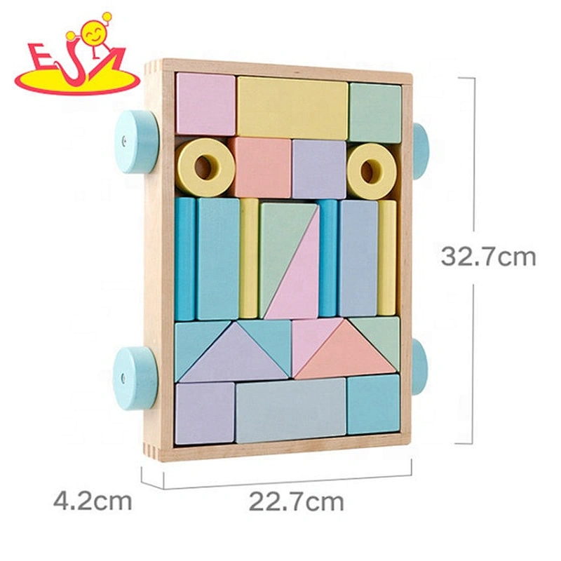 2019 New hottest intelligence wooden construction set toys for kids W13C039