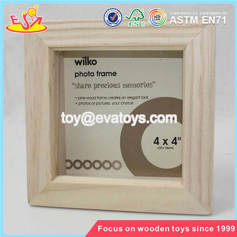 Wholesale home decoration baby wood photo frame top selling wood photo frame W09A025