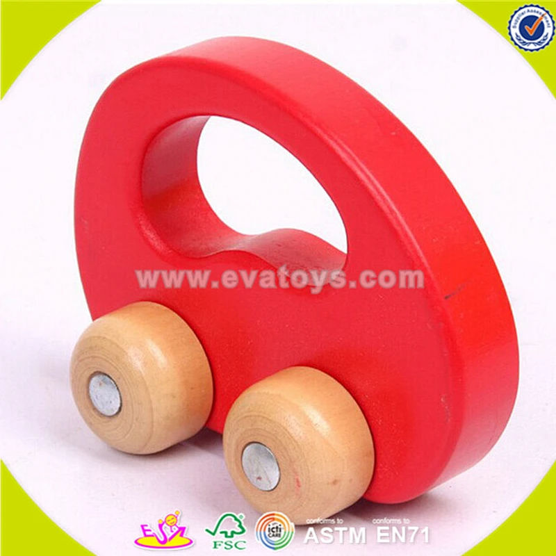 wholesale children wooden sea lions drag toy, fashion sea lions drag toy, popular cute wooden blue sea lions drag toy W05B079
