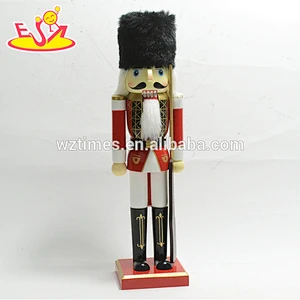 Wholesale promotional wooden kids soldier nutcracker toy as christmas gift W02A196