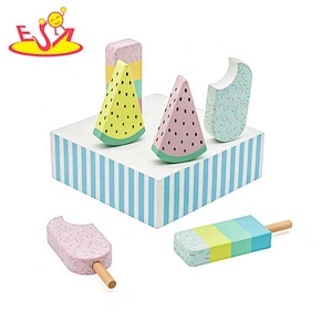 2019 Most popular pretend play wooden ice cream toys for kids W10B314
