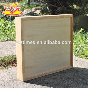 2018 New design 40 pieces educational kids wooden building block with box W13A114