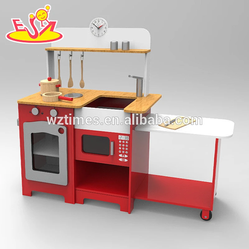 New design big wooden kitchen toy for kids W10C247