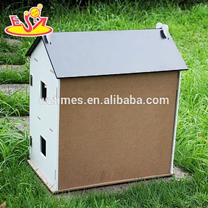 Großhandel Kinder Holz Mini Puppenhaus für Rollenspiel W06A154