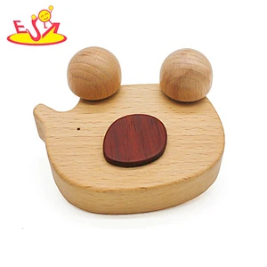 most popular wooden children toy car with animal shaped W04A238