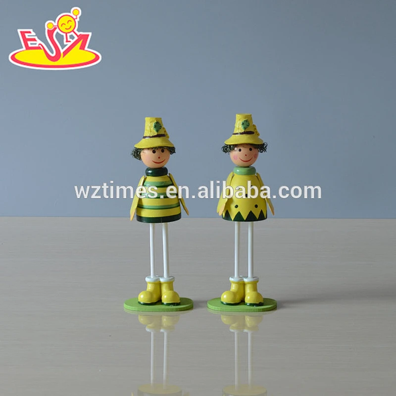 2018 New design wooden handcrafted doll children wooden handcrafted doll baby wooden handcrafted W02A153