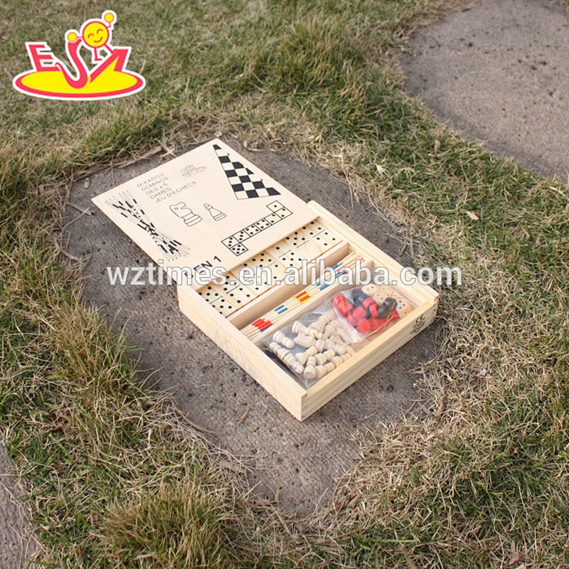 New fashion multi-function kids wooden chess board for education W11A048