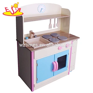 Wholesale early learning kids wooden kitchen set toy interesting baby wooden kitchen set toy W10C275