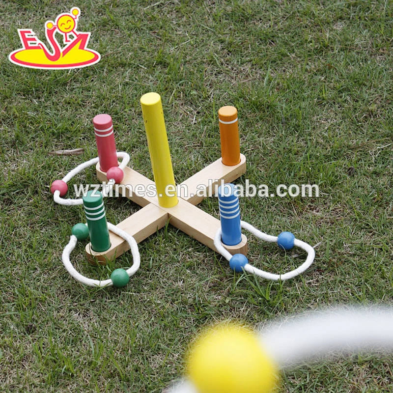 hot sale funny wooden ring toss for kids W01A162