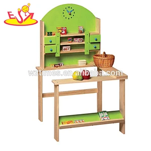 Hölzernes Mini-Supermarktspielzeug der Großhandelsmode für Rollenspiel der Kinder W10A044