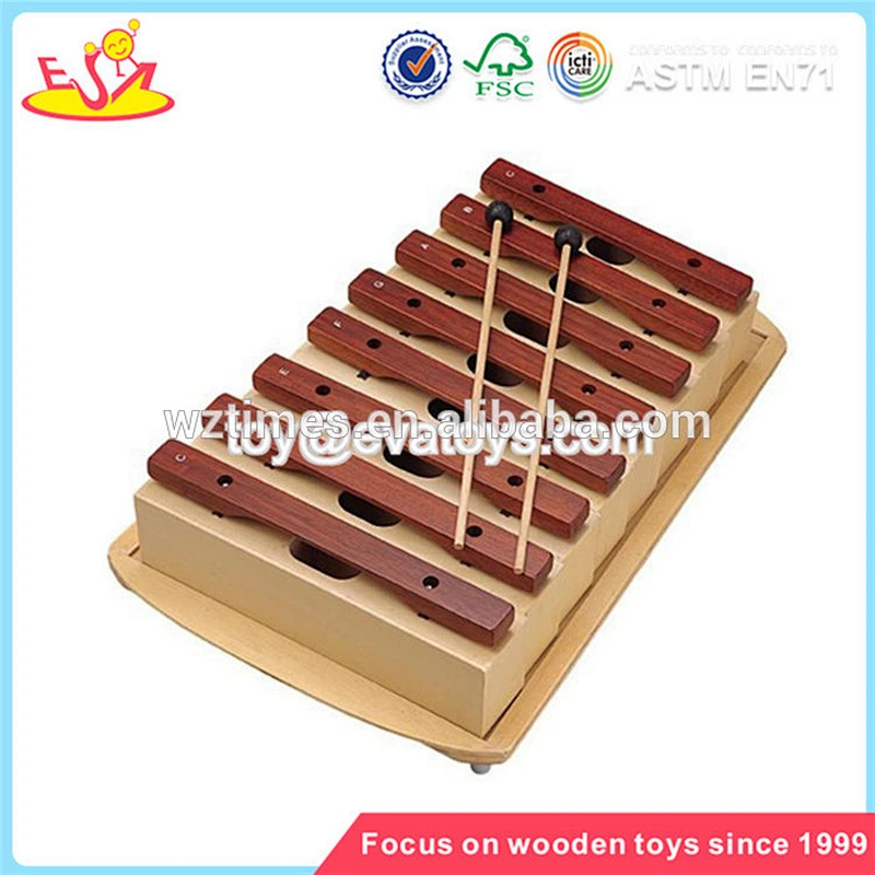 Cute design kids wooden mini piano xylophone toy with top quality W07C022