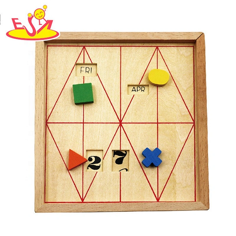 New arrival educational wooden my first calendar for kids W09F021