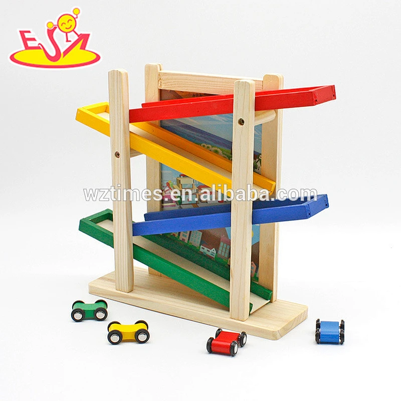 wholesale creative customized wooden speed car and drawing board toy for children W04E058