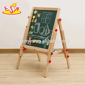 2018 wholesale new products kids wooden blackboard easel best sale children wooden blackboard easel W12B107