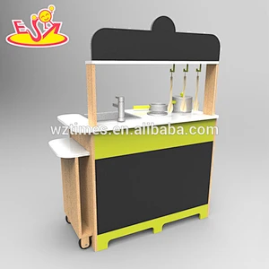 Wholesale new design europe style children's play wooden kitchen toy W10C249