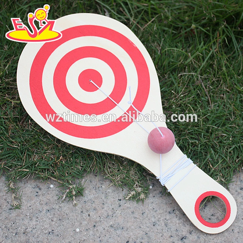 wholesale new fashion baby wooden beach racket high quality kids wooden beach racket W01A139