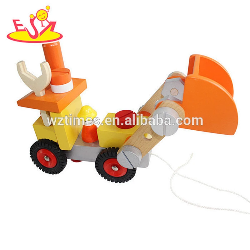 2018 New design wooden vehicle toy children wooden vehicle toy mini wooden vehicle toy W03C023