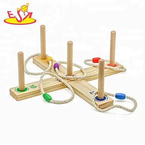 High quality children educational wooden toss game for yard W01D001