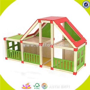 Top fashion kids wooden toy house furniture for wholesale W06A108