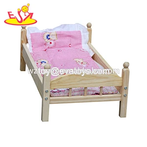 Wholesale pink cute kids wooden doll swing toy interesting toddler wooden doll swing toy W08F023