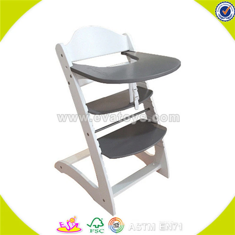 wholesale Wooden Baby High Chair for kids best quality wooden toy high chair for children W08F022