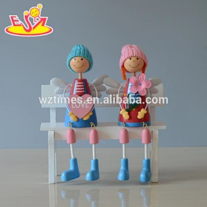 2018 New design wooden decoration doll cheap wooden decoration doll newly wooden decoration doll W02A143