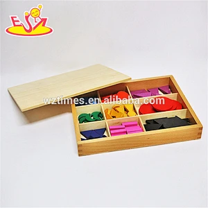 2018 New design toddlers educational wooden montessori classroom materials W12F019