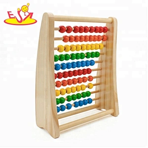 wholesale educational toys children wooden colorful abacus for sale W12A021
