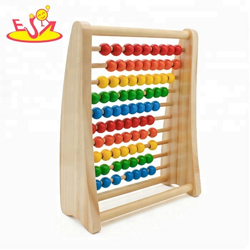 wholesale educational toys children wooden colorful abacus for sale W12A021