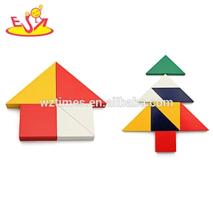 2018 Wholesale best sale kids wooden Chinese tangram made in china W14A166