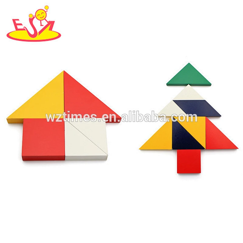 2018 Wholesale best sale kids wooden Chinese tangram made in china W14A166