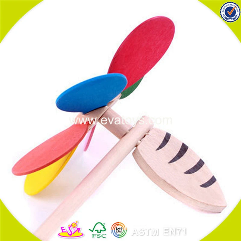2018 wholesale baby wooden windmill toy fashion children wooden windmill toy W01A090