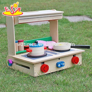New design educational wooden mini kitchen toy for children W10C177