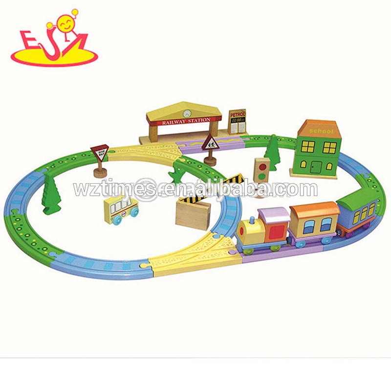 wholesale educational wooden model train most popular wooden model train W04C038