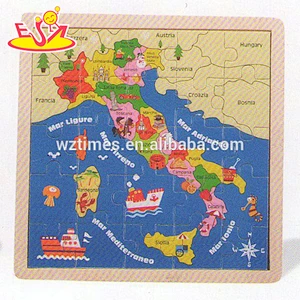 wholesale baby wooden map jigsaw puzzle educational kids wooden map jigsaw puzzle child wooden map jigsaw puzzle W14C146