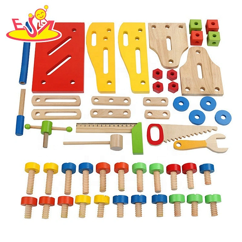 Top sale miniature pretend wooden play tool bench for sale W03D124