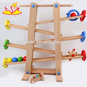wholesale kids wooden marble runs intelligent children wooden marble runs W04C003