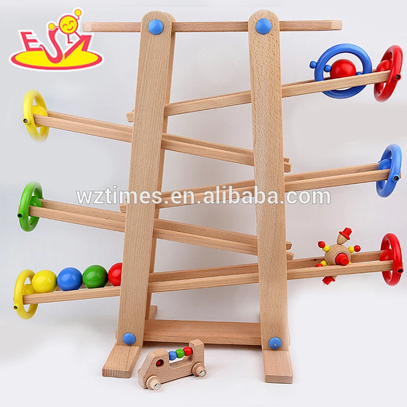 wholesale kids wooden marble runs intelligent children wooden marble runs W04C003