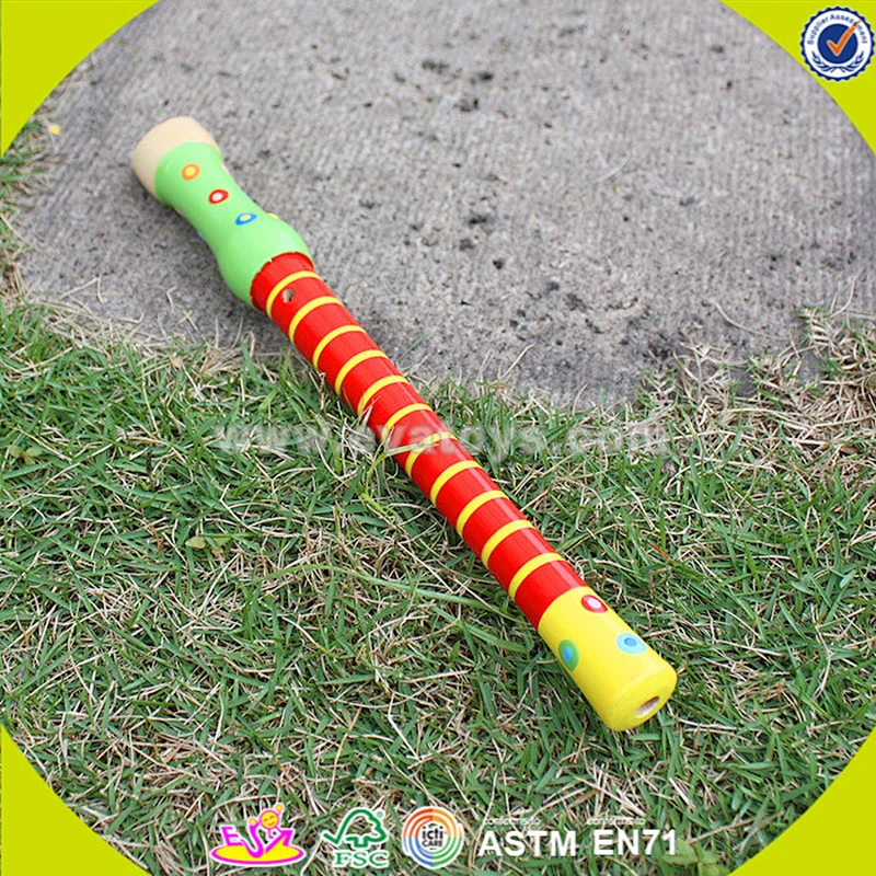 wholesale musical wooden flute toy for children W07D013