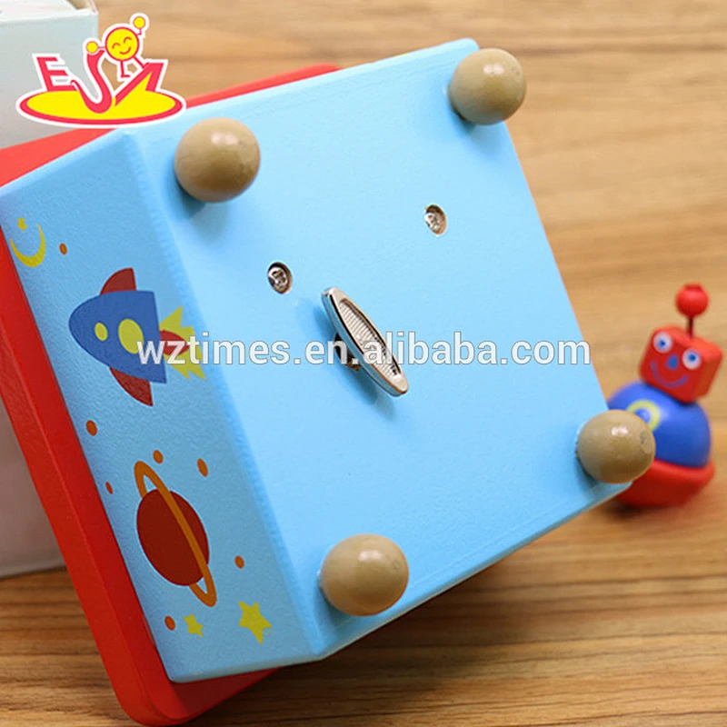 Wholesale colorful dancing box carousel wooden music box movements for decoration W07B025