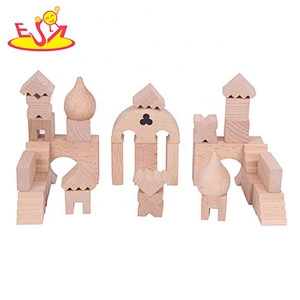 2019 High quality 52PCS educational wooden building toys for boys W13A153