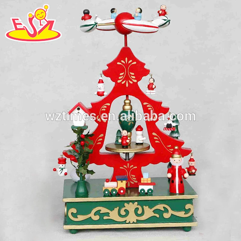 wholesale baby wooden personalized music box christmas kids wooden personalized music box W07B010C