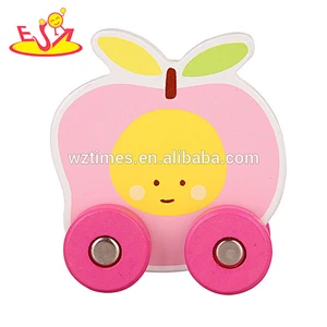 Wholesale new creative kids wooden robot car toy hottest sale toddler wooden robot car toy W04A347