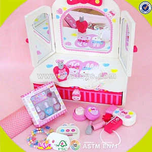wholesale baby wooden dresser play set toy, high quality kids wooden dresser toy, cheap wooden kitchen play set W10D015