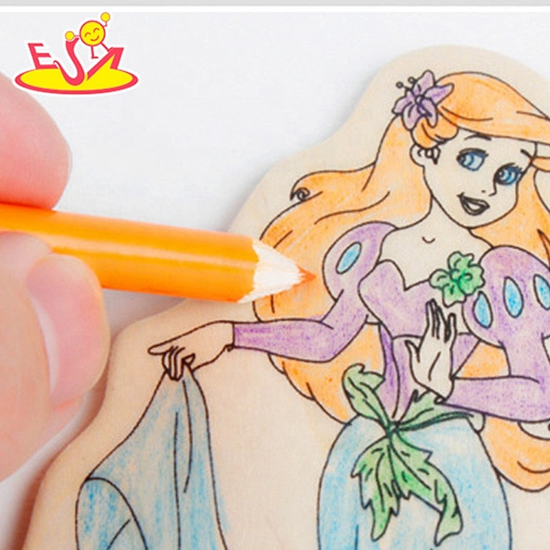DIY educational wooden drawing toys for kids W03A080