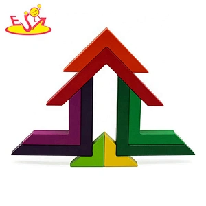 2019 Creative children wooden block puzzle for education W14A215