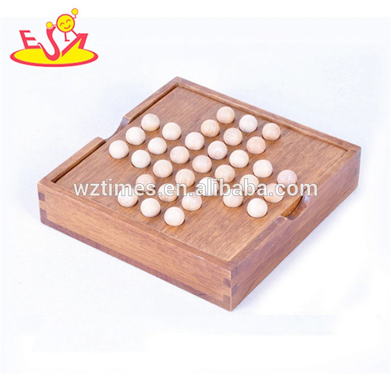 Wholesale early education toy wooden chess board game benefits to baby's IQ W11A090
